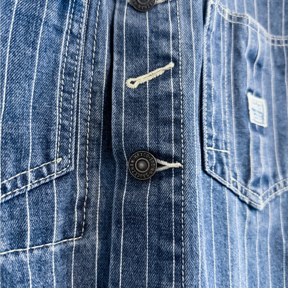 Vintage Indigo Denim Overall / Railway Worker Jacket - Picture 4 of 4